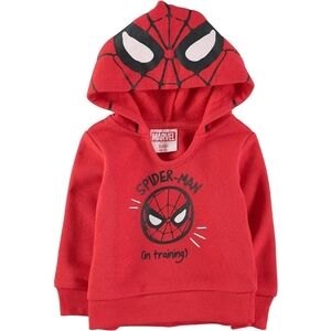 Marvel Spider-Man Kids Red Pullover Graphic Hoodie Size 3-6M
